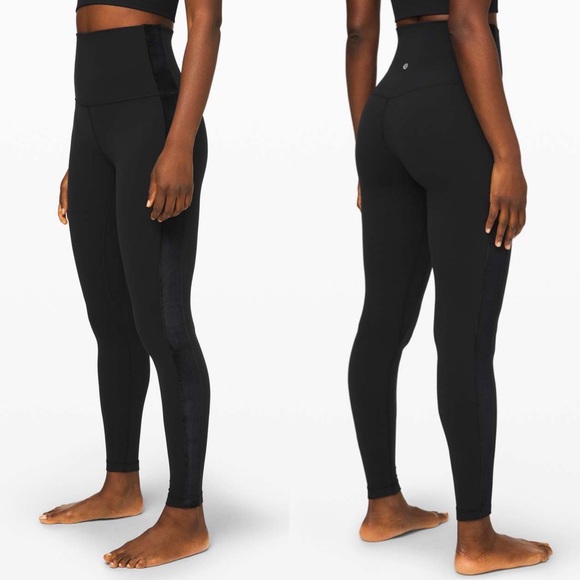 lululemon Super High Rise Align 28” Black Velvet